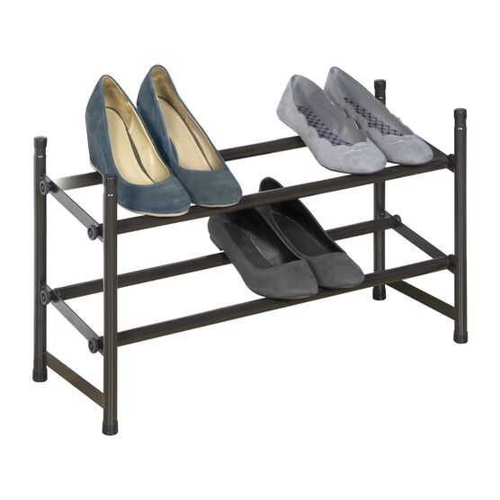 Bronze Stackable Telescoping Shoe Rack, BRONZE, hi-res image number null