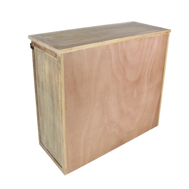 Brown Chinese fir Wood Rustic Cabinet, 32x44x19, , on-hover image number 1