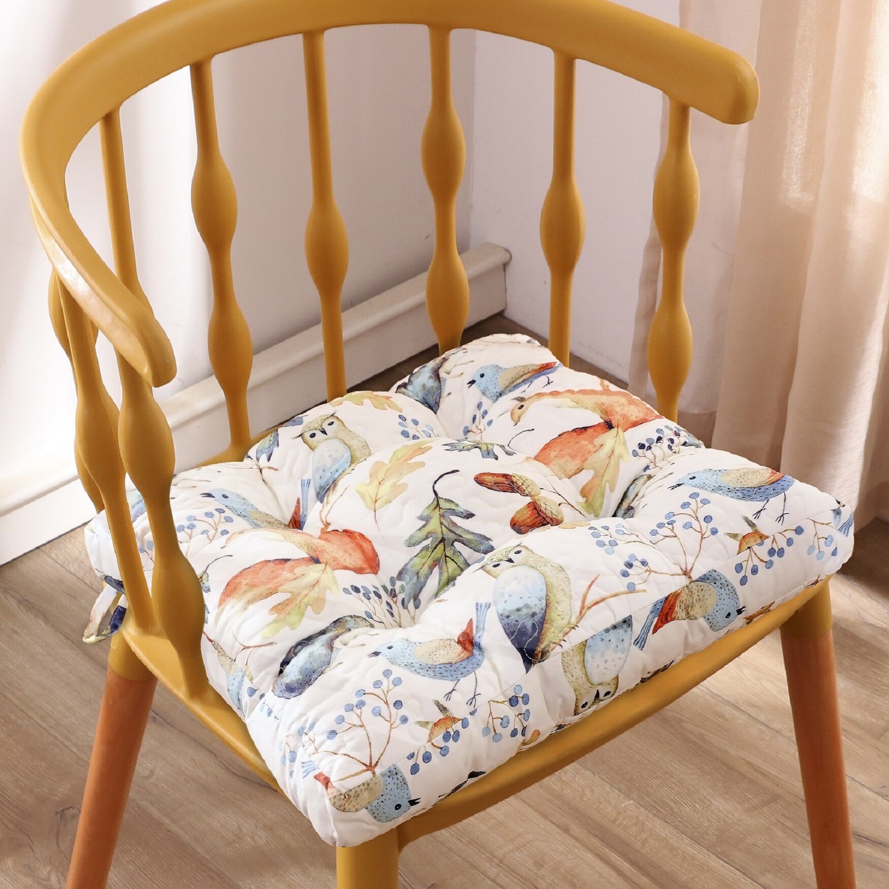 Willow Triple-Layered Chair Pad 4 Piece Set, , alternate image number 3