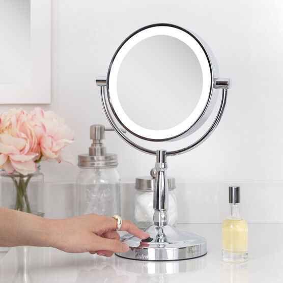 Cordless Dual-Sided LED Lighted Vanity Mirror, , alternate image number null