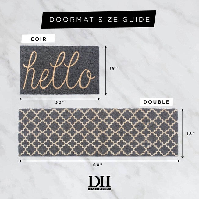 Black Hello Doormat, , alternate image number null