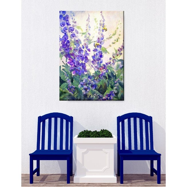 Blue Delphi Outdoor Wall Art, , on-hover image number 1