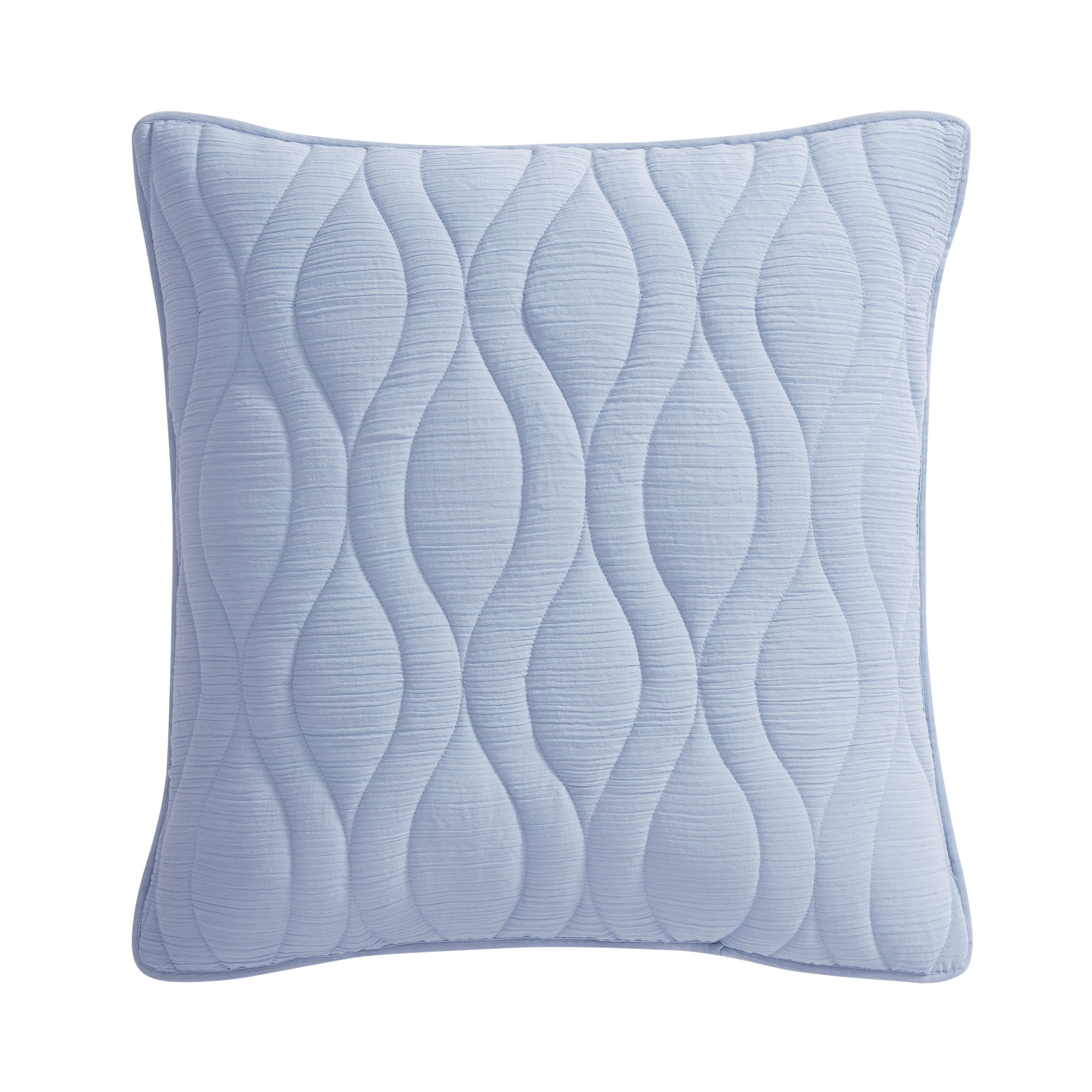 COVE EURO QUILTED SHAM, BLUE, alternate image number 1