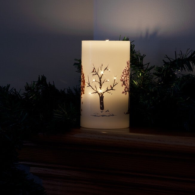 Four Seasons Fiber Optic & LED Candle, MULTI, hi-res image number null