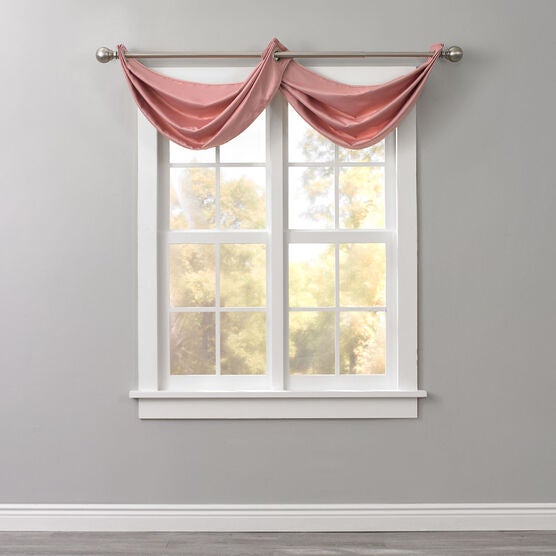 BH Studio Room-Darkening Waterfall Grommet Valance, PALE ROSE, hi-res image number null