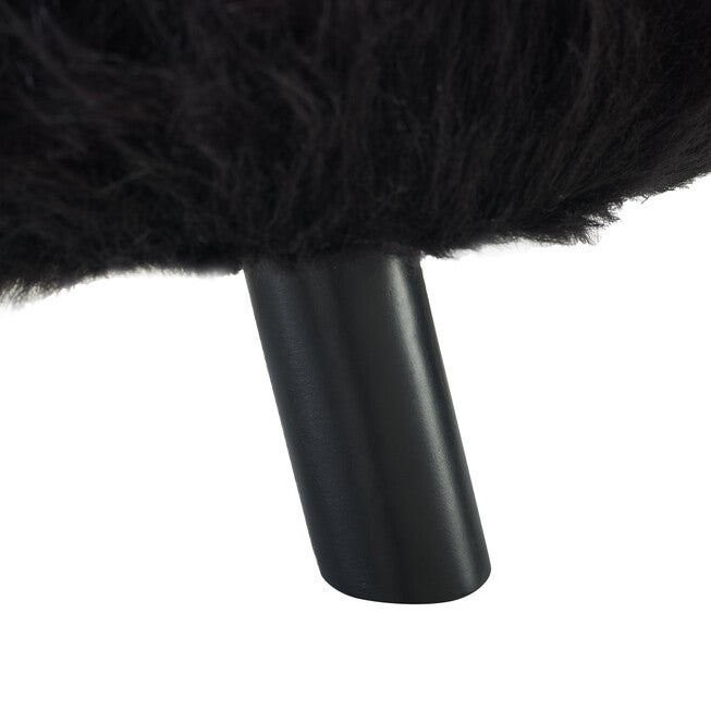 Faux Fur Foot Stool, , alternate image number null