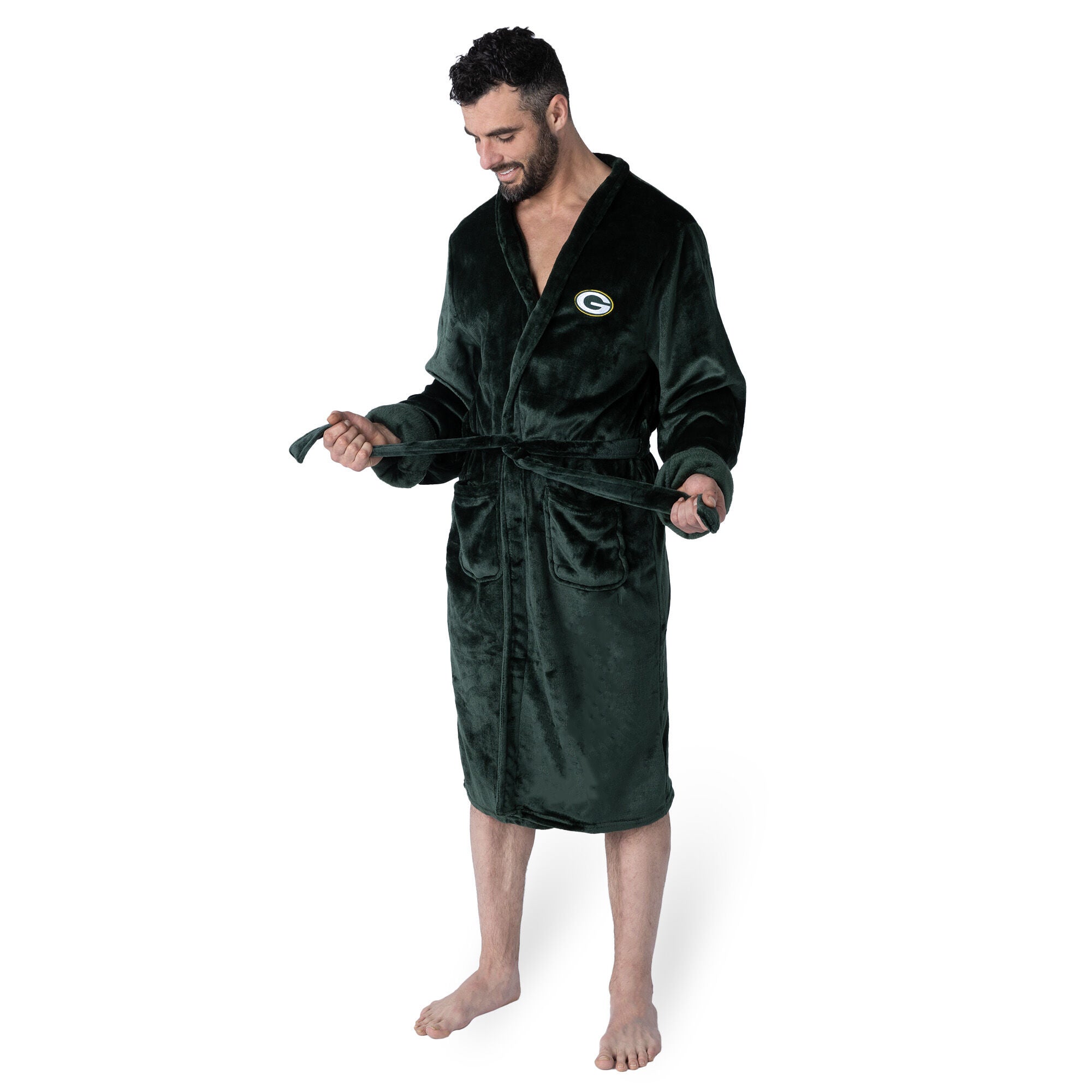 Green Bay Packers Green Unisex Robe Small/Medium, MULTI, on-hover image number 1