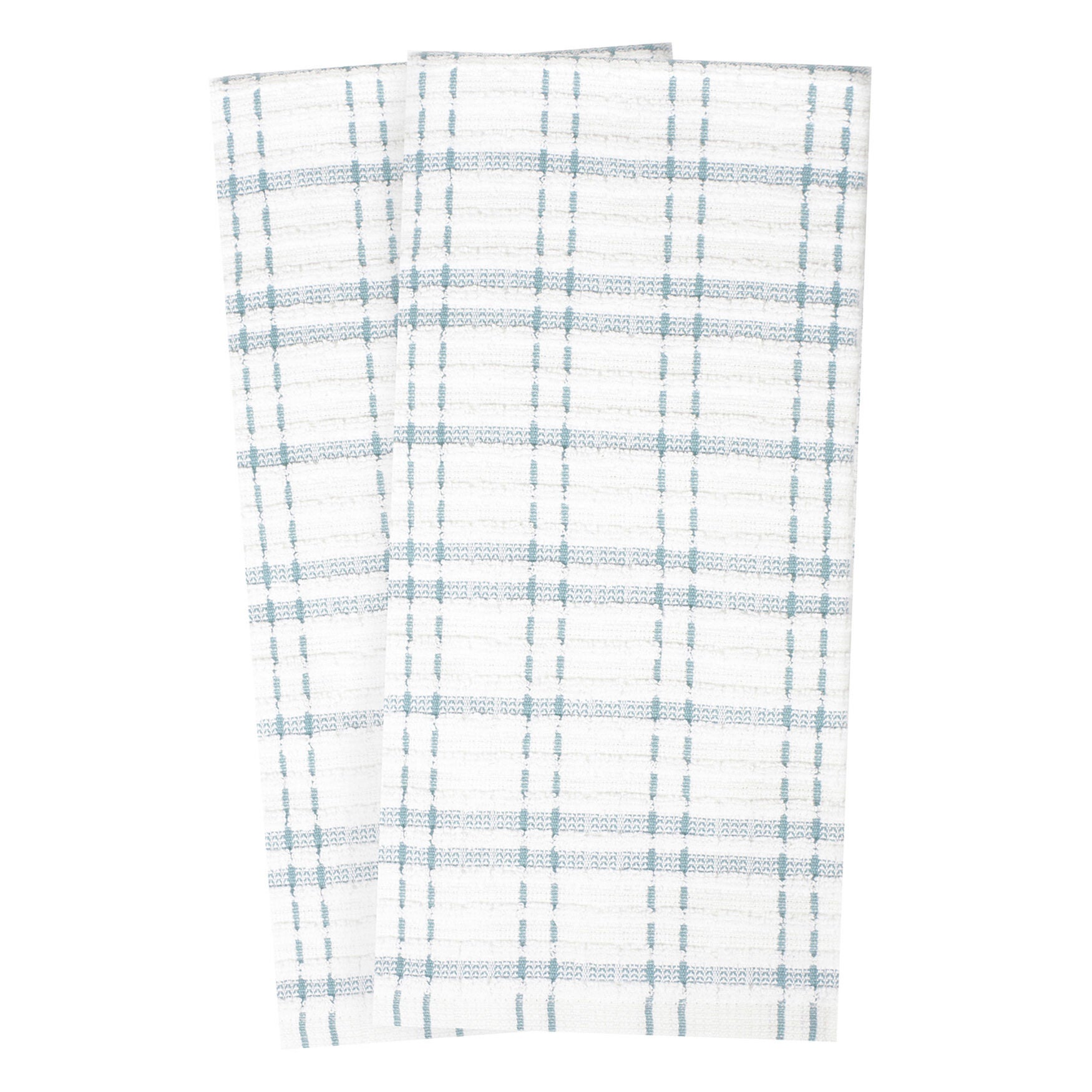 Royale 2Pk Check Kitchen Towel, DEW, hi-res image number 0