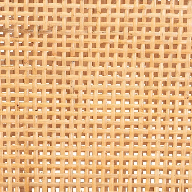 Lingga Modern Bohemian Dark Brown Mahogany Wood And Natural Rattan Dining Chair, , alternate image number 6