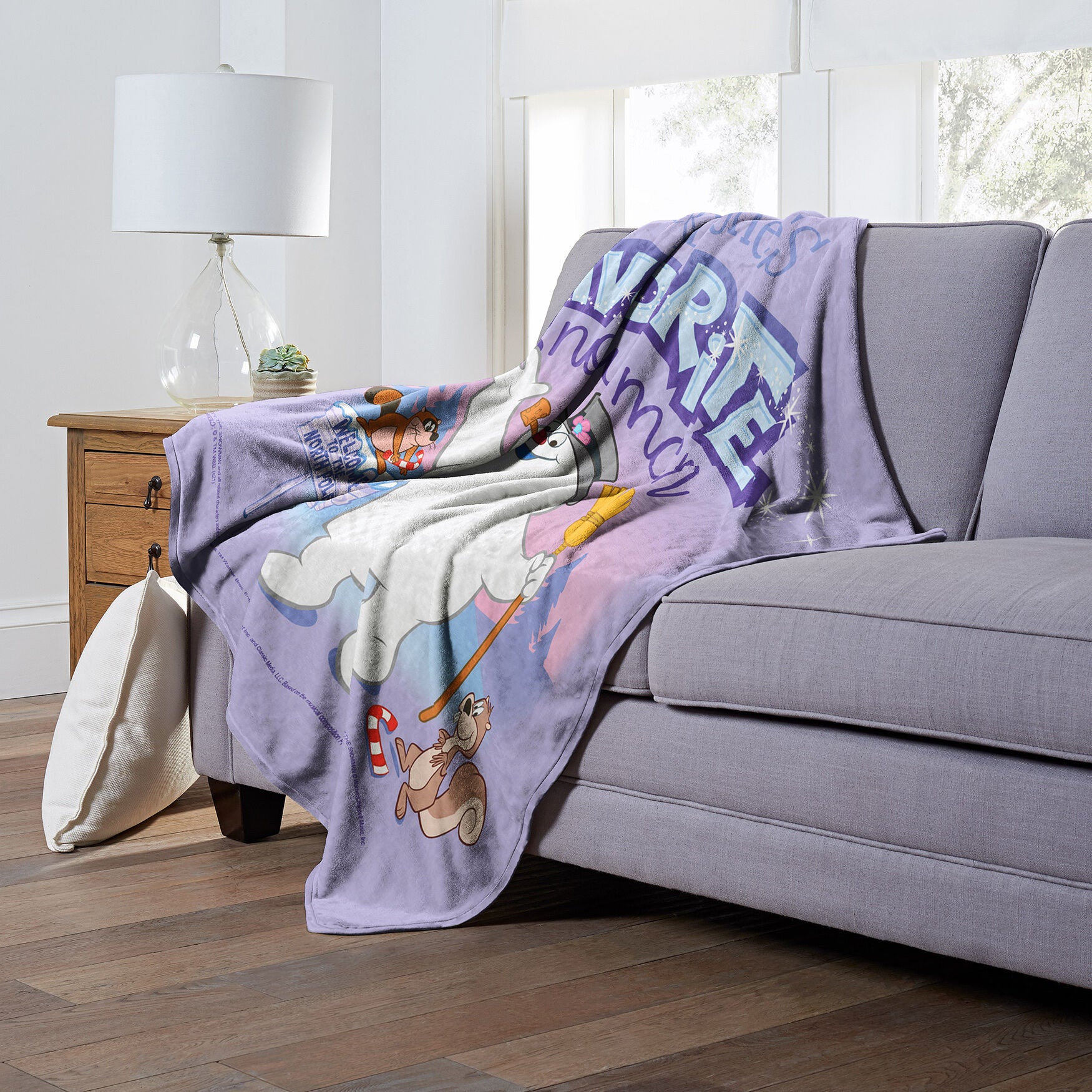 Frosty The Snowman Everyone'S Favorite Snowman Silk Touch Throw Blanket, , alternate image number 3