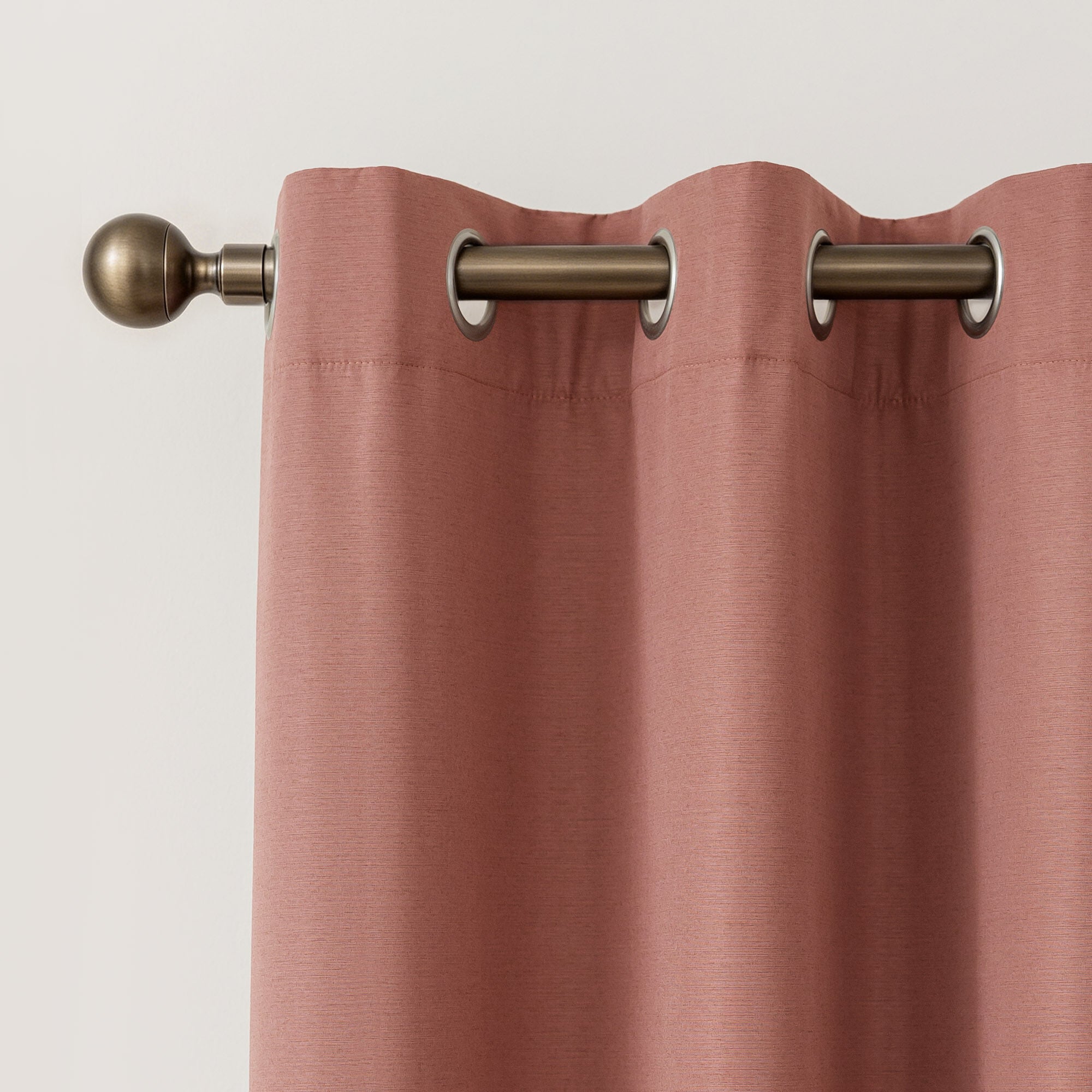 Brushed 100% Blackout Grommet Pair, CLAY, alternate image number 2