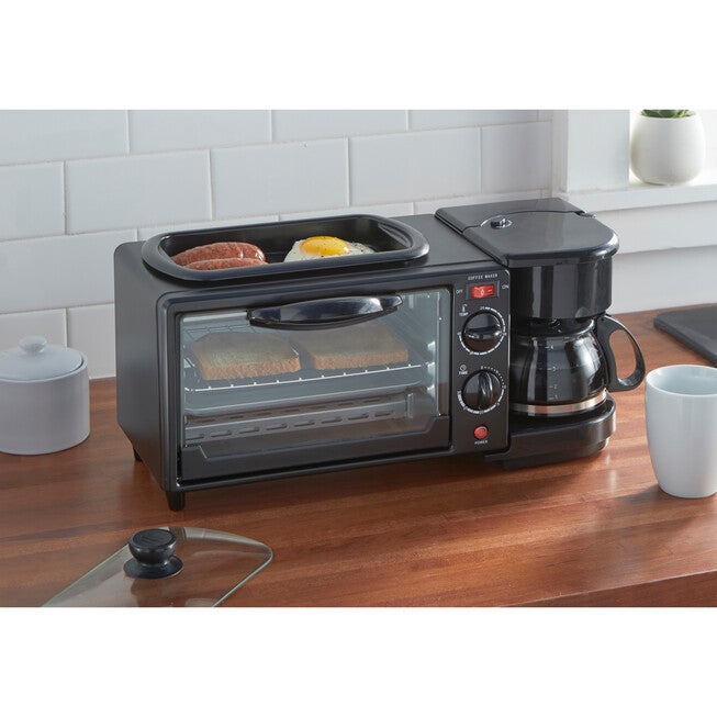 3 In 1 Breakfast station, BLACK, hi-res image number 0