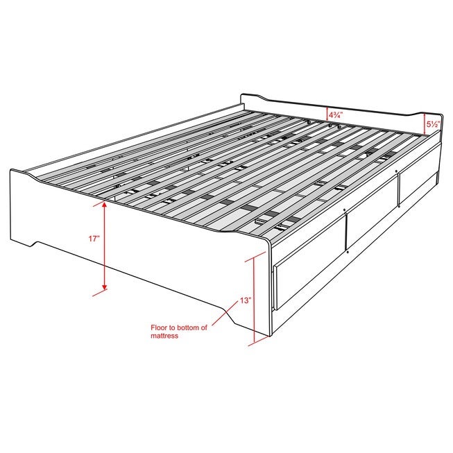 Coal Harbor Full Mate’s Platform Storage Bed with 6 Drawers, , alternate image number null