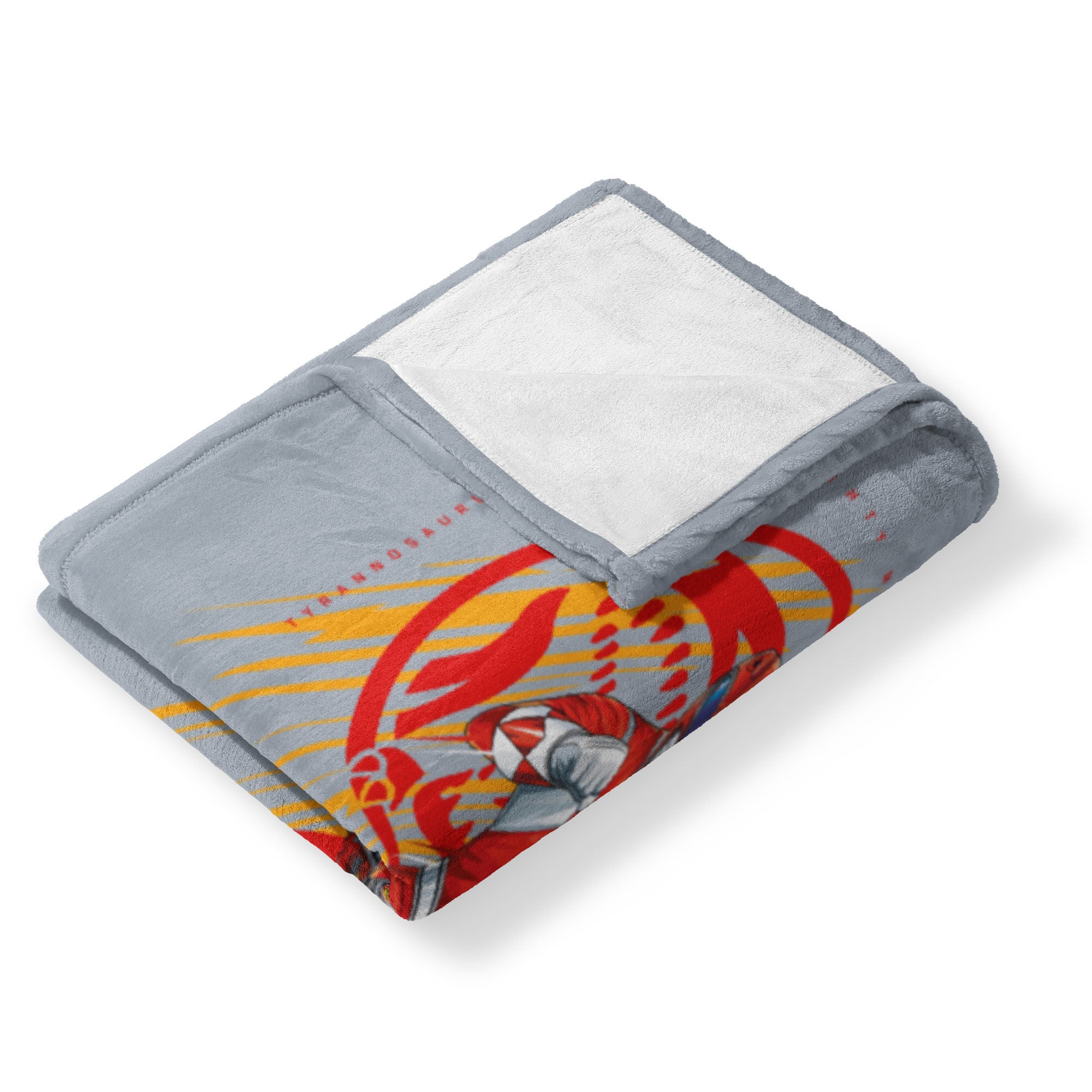Hasbro Power Rangers Red Ranger Silk Touch Throw Blanket 50X60 Inches, GRAY, alternate image number 3