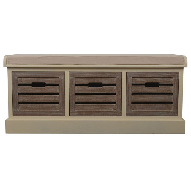 Melody Storage Bench, WHITE, hi-res image number null