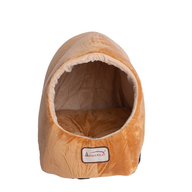 Cat Pet Small Dog Cave Shape Bed, Brown, , alternate image number 5