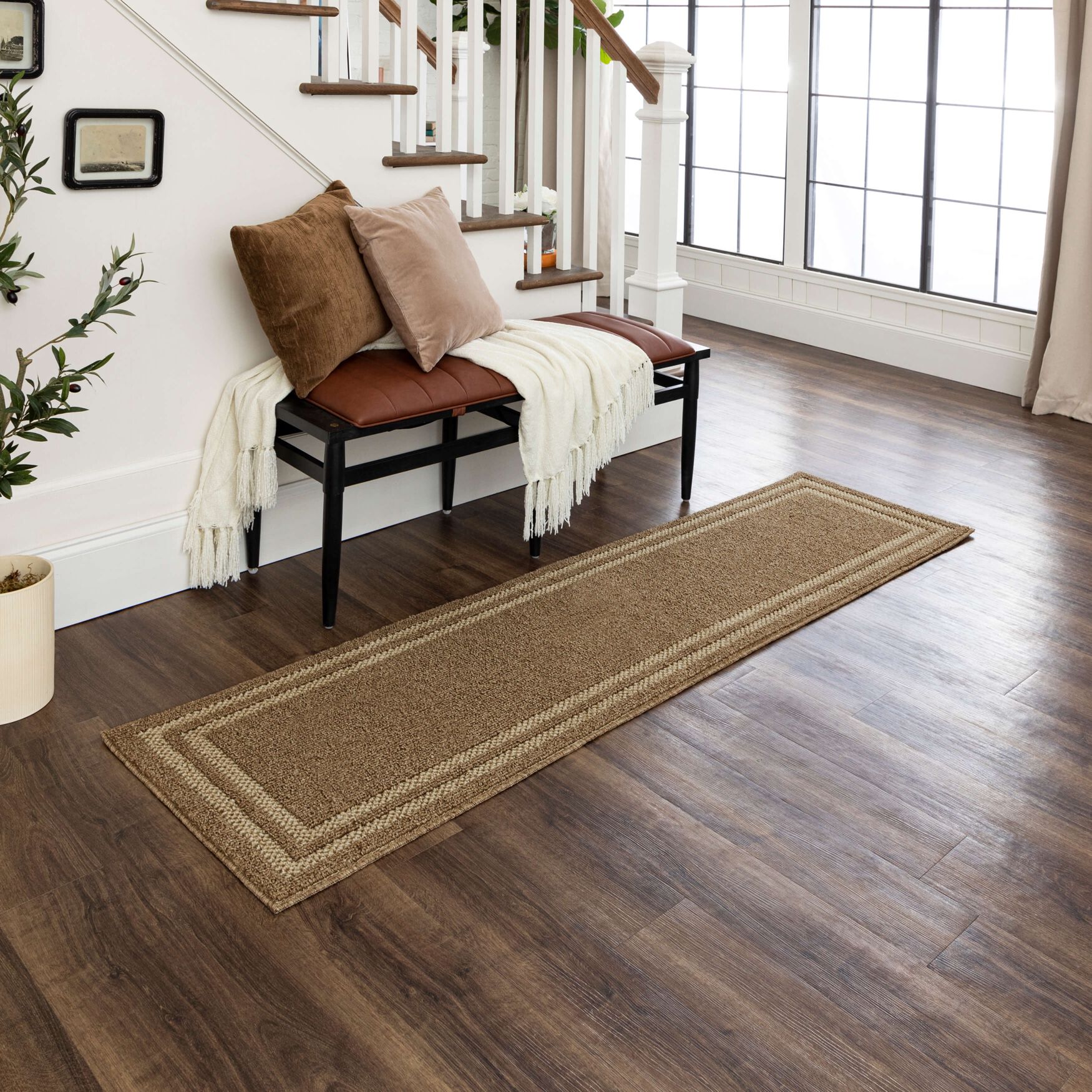 Hall Border Area Rug, , alternate image number 6