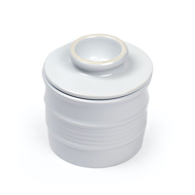 Stoneware Butter Pot - White, , alternate image number null