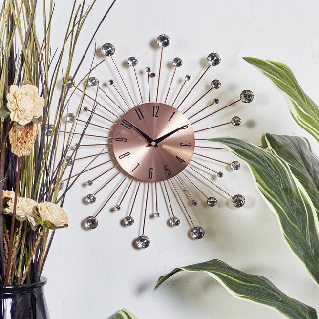 Copper Metal Glam Wall Clock, , alternate image number 5