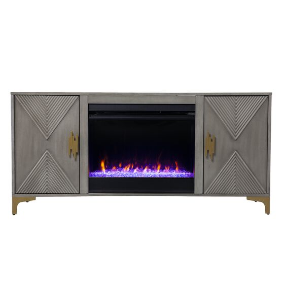 Lantara Color Changing Fireplace W Media Storage, , on-hover image number null