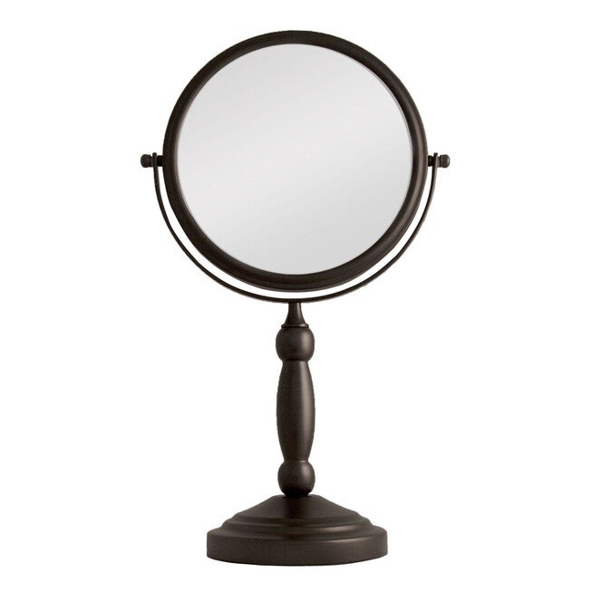 Two-Sided Vanity Swivel Mirror 10X/1X, BRONZE, hi-res image number 0