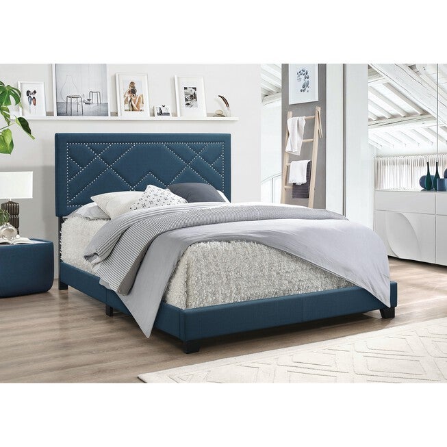 Queen Bed Bedroom, DARK TEAL, hi-res image number 0