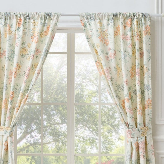 Greenland Home Fashions™ Chloe Window Curtain Panels, Set of 2, PASTEL, alternate image number 3