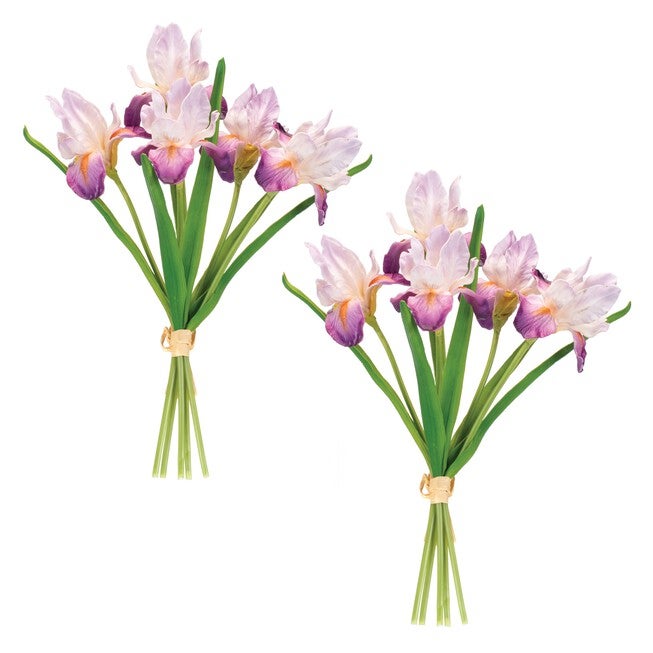 Purple Iris Floral Bundle (Set of 2), PURPLE/GREEN, alternate image number 1