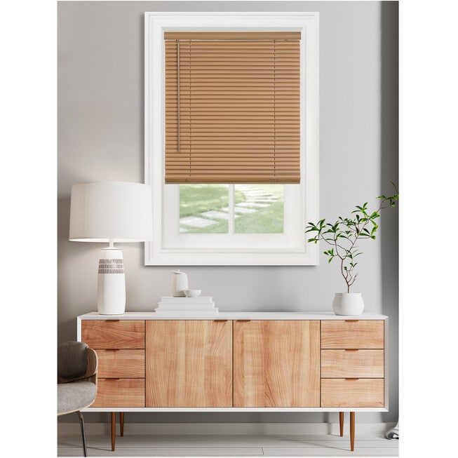 Cordless GII Morningstar 1 inches Light Filtering Mini Blind Woodtone, , on-hover image number null