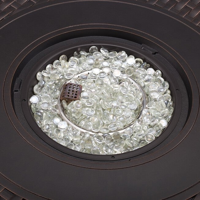 Hendricks Aluminum 34 inches Round LPG Fire Pit, , alternate image number null