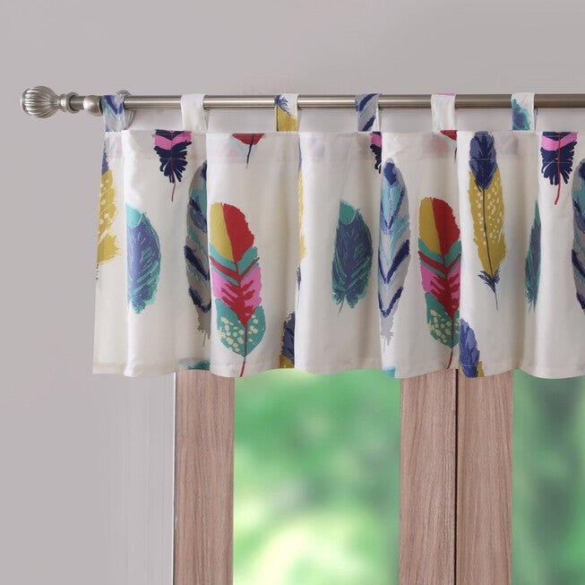 Dream Catcher Window Valance, TEAL, hi-res image number null