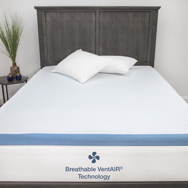 SensorPEDIC 3-Inch Elite Cooling Gel-Infused Memory Foam Mattress Topper, , alternate image number null