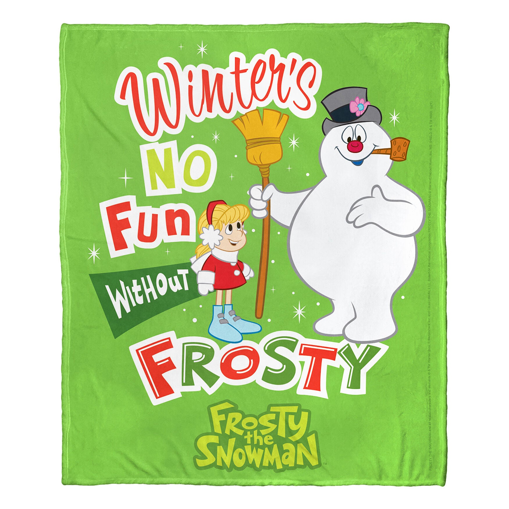 Frosty The Snowman No Fun Without Frosty Silk Touch Throw Blanket, , on-hover image number 1