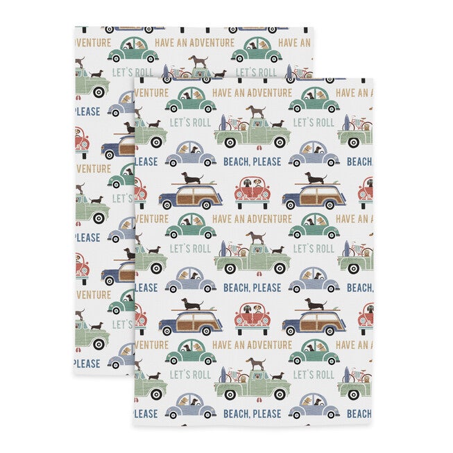 Motion Designer Print Kitchen Dish Towel, Set 2, MULTI, hi-res image number null