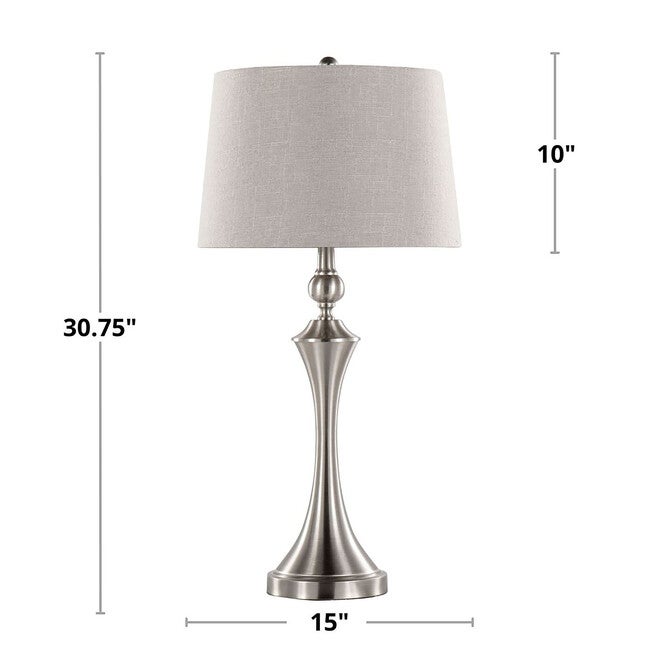 Flint 30.75 inches Metal Table Lamp With Usb - Set Of 2, , alternate image number null