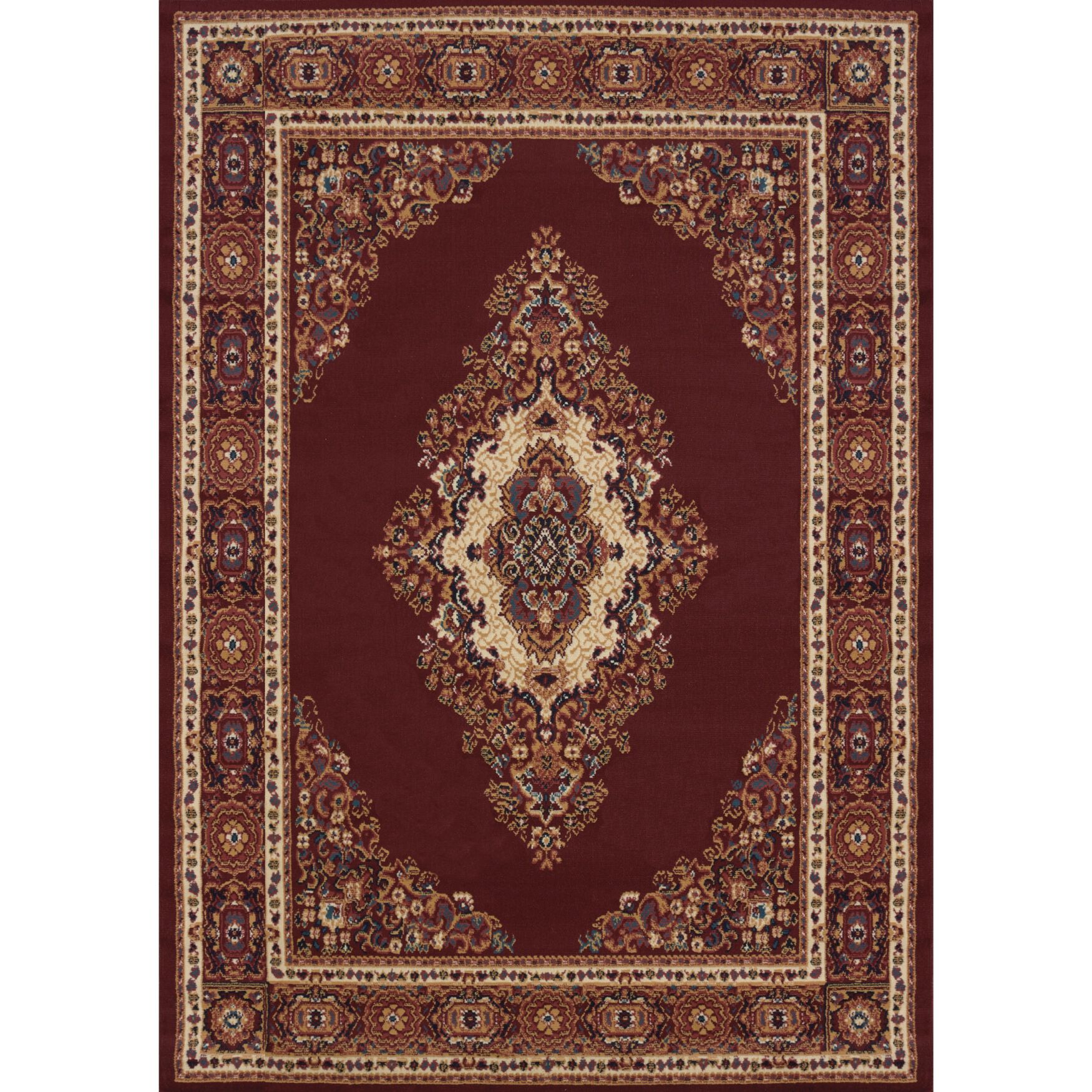Manhattan Cathedral Area Rug, BURGUNDY, hi-res image number 0