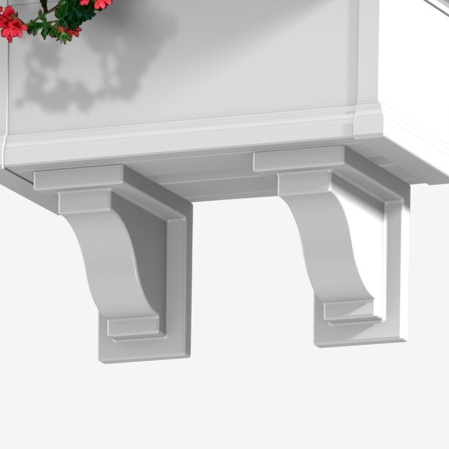 Yorkshire Decorative Brackets 2-Pack, WHITE, hi-res image number 0
