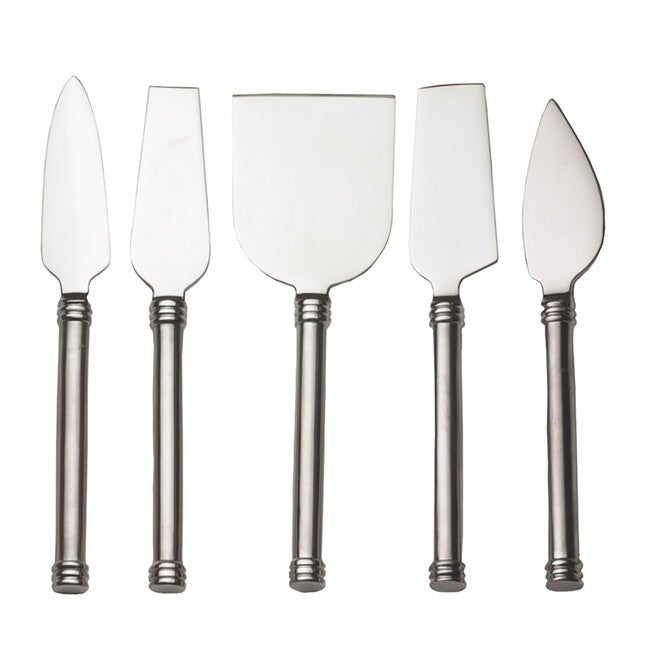 Cheese Knife Stainless Steel, Set 5, GRAY, hi-res image number 0