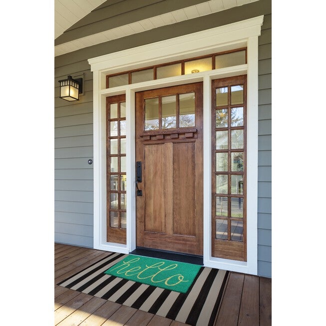 Aqua Hello Doormat, , alternate image number null
