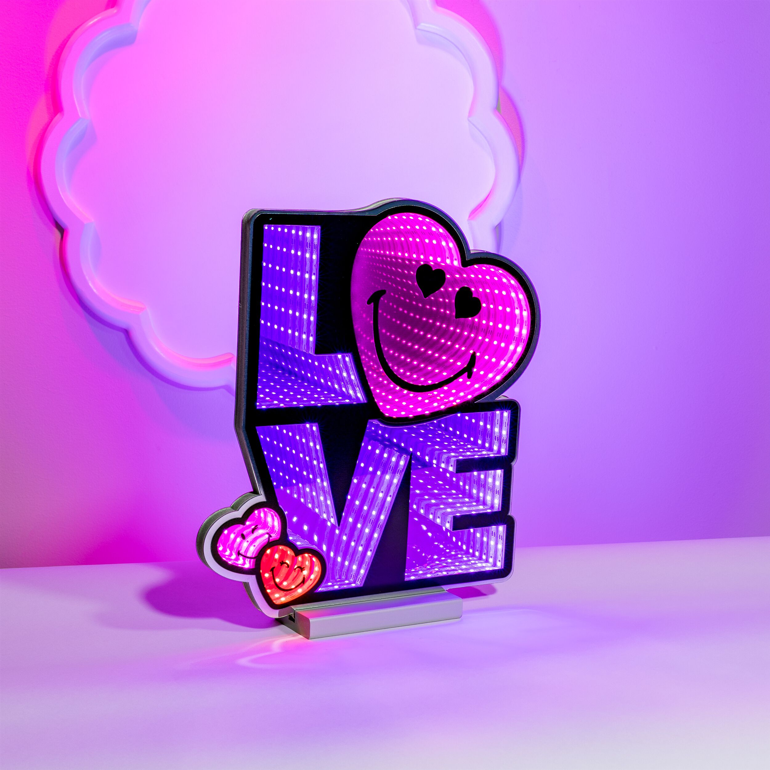 SmileyWorld Love Square Ekkolight 14.5 inchesH, PURPLE, alternate image number 2