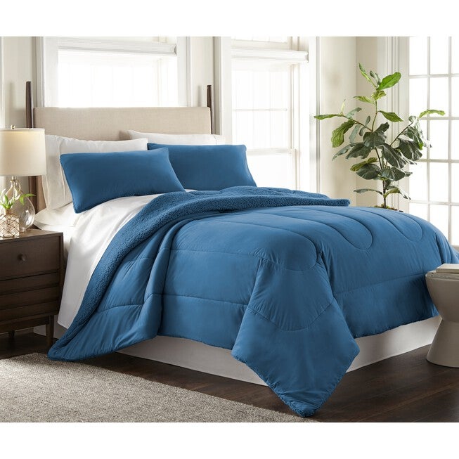 Micro Flannel® Print Sheet Set, SMOKEY BLUE, hi-res image number 0