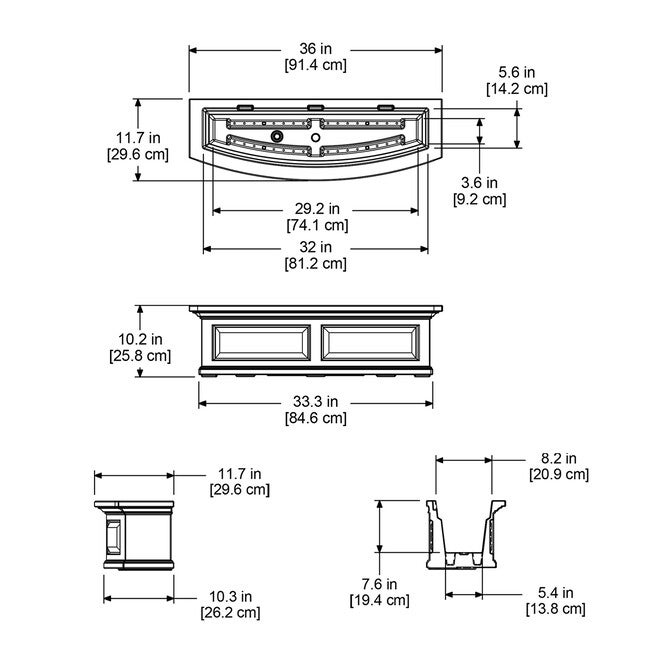 Nantucket 3FT Window Box, , alternate image number 3