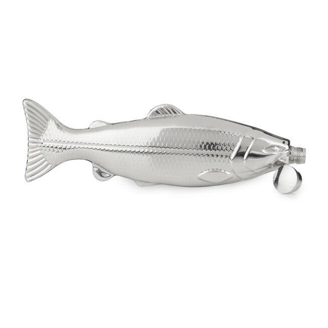 Stainless Steel Trout Beverage Flask, , on-hover image number null