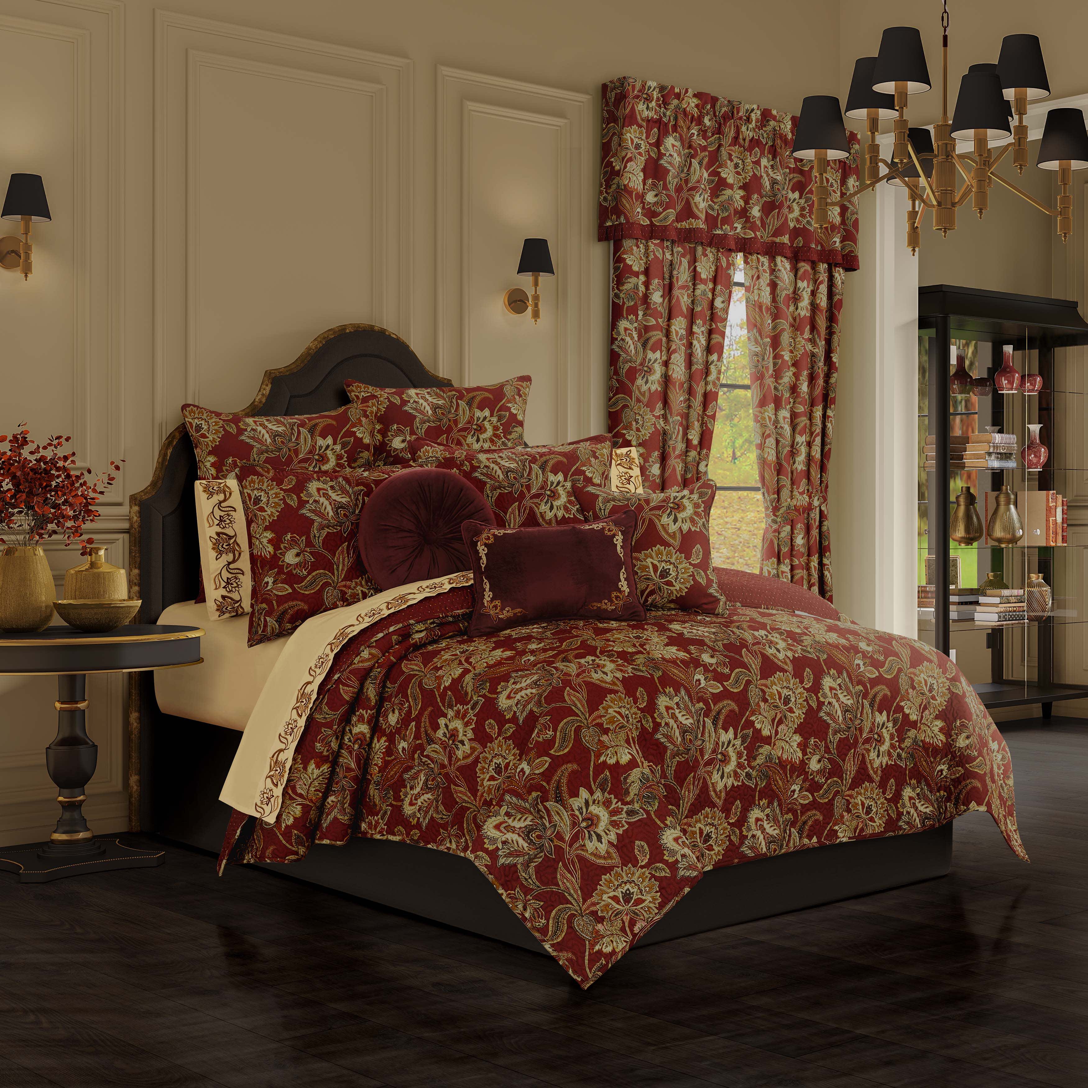Montecito Red 3 Piece Quilt Set, RED, hi-res image number 0