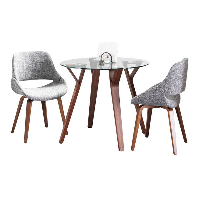 Folia Round Fabrico Dining Set - 3 Piece, , on-hover image number 1