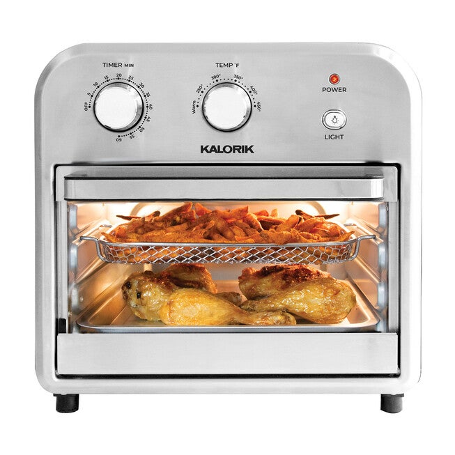 Kalorik 12 Quart Air Fryer Oven, Black/Stainless Steel, , alternate image number null