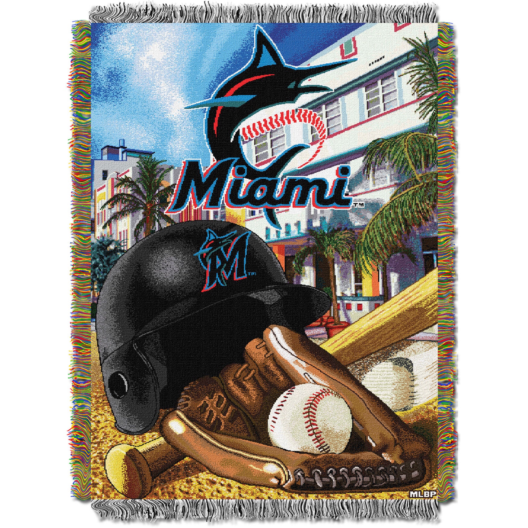 Marlins HomeField Advantage Throw, MULTI, hi-res image number 0