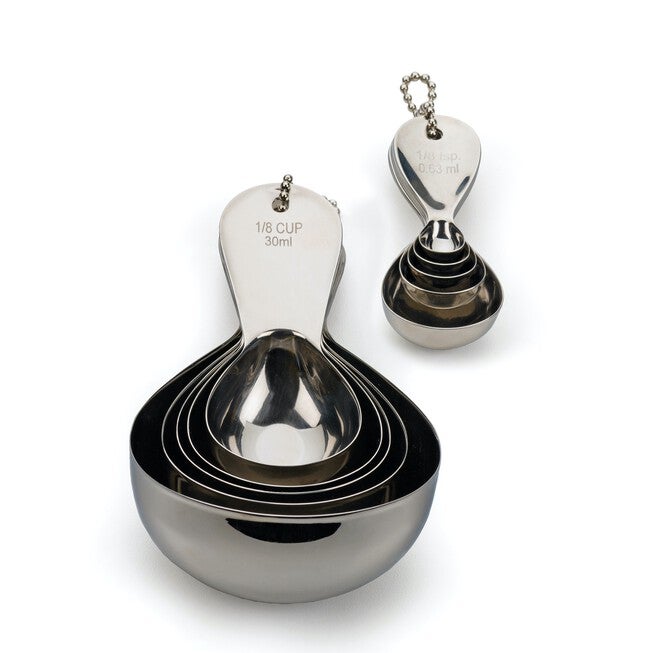 Teardrop Stainless Steel Measuring Spoon, Set 5, , alternate image number 5