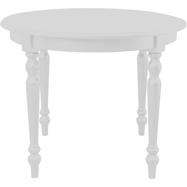 Philippe Round Dining Table, White, WHITE, alternate image number 1