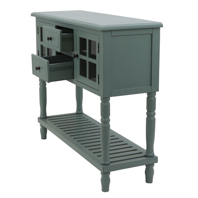 Antique Iced Blue Buffet Condole , , alternate image number null